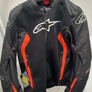 Alpinestars Men's Viper V2 Air Size L Motorcycle Jacket Black/Red NWT